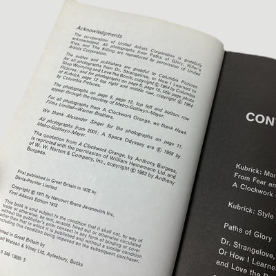 1973 Alexander Walker 'Stanley Kubrick Directs'