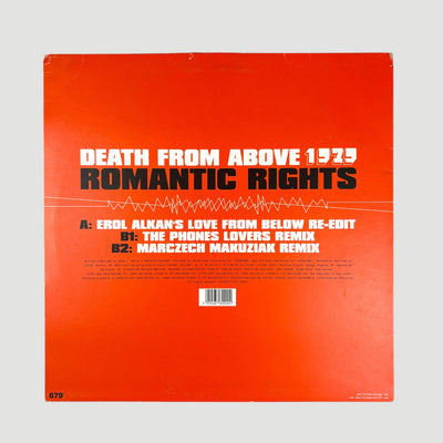 2004 Death from Above Romantic Rights UK 12" Single