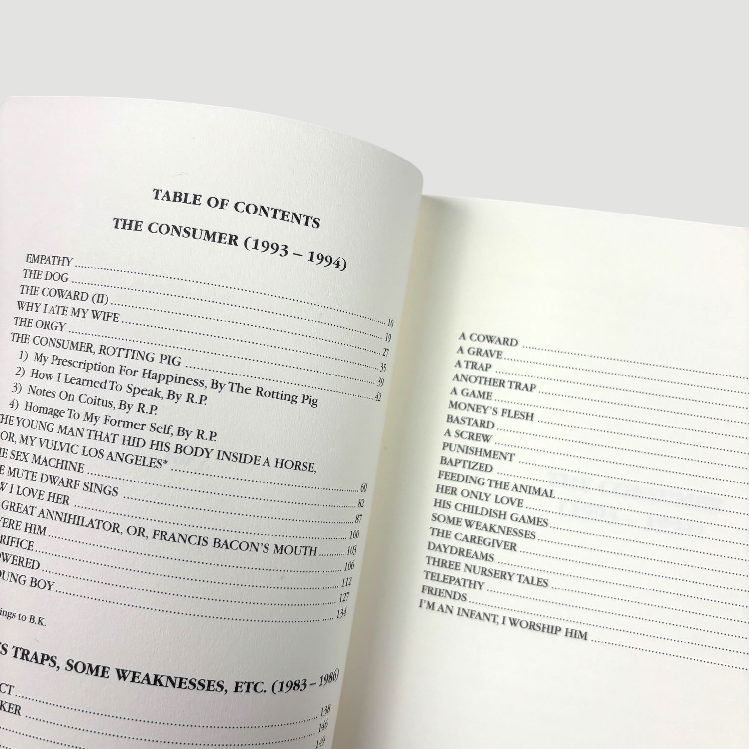 1994 Michael Gira The Consumer US 1st Edition