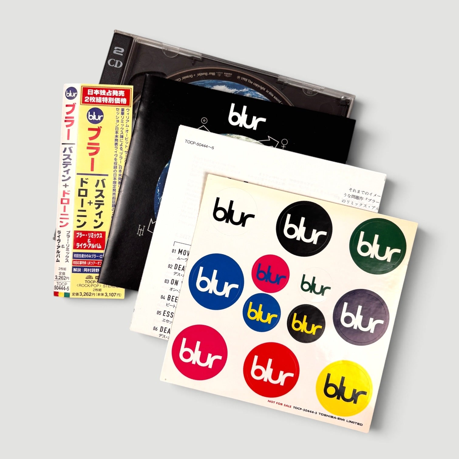 90's Blur Bustin' + Dronin' Japanese 2CD Set + Sticker Sheet