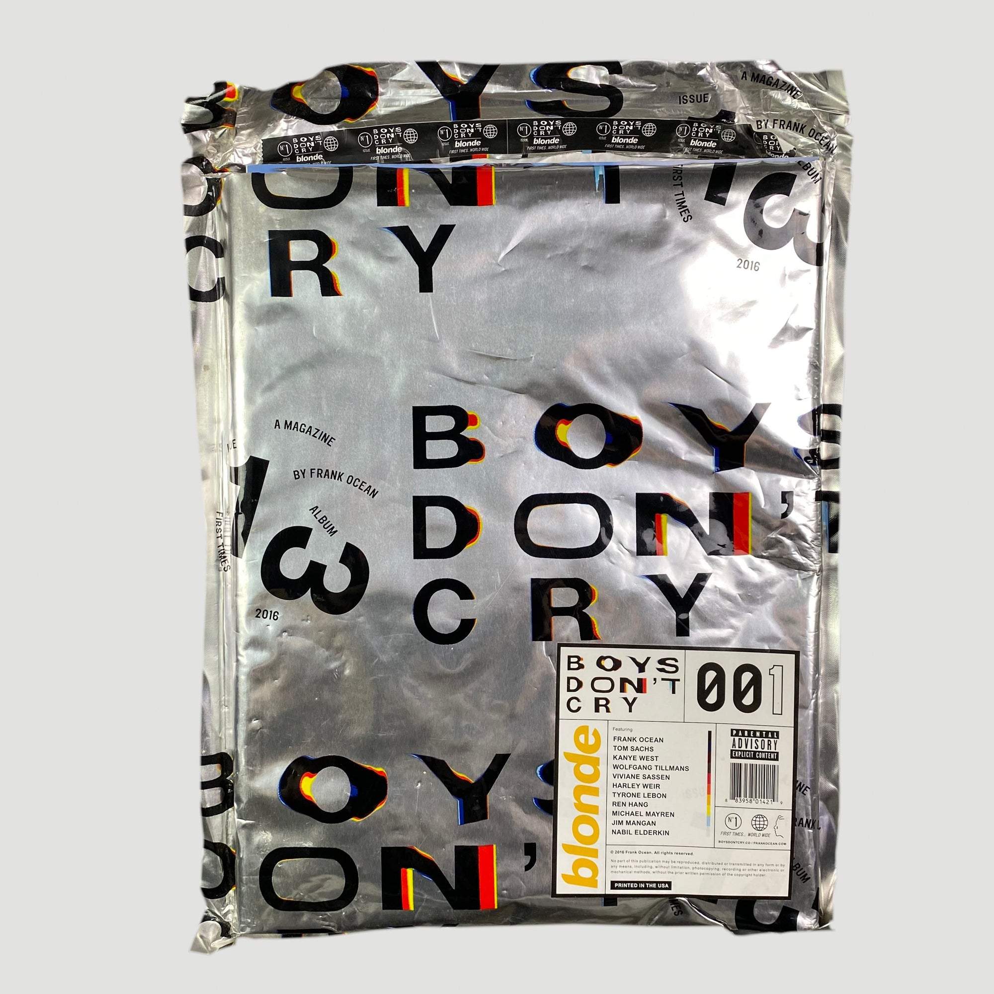 2016 Frank Ocean Boys Don't Cry Magazine + CD