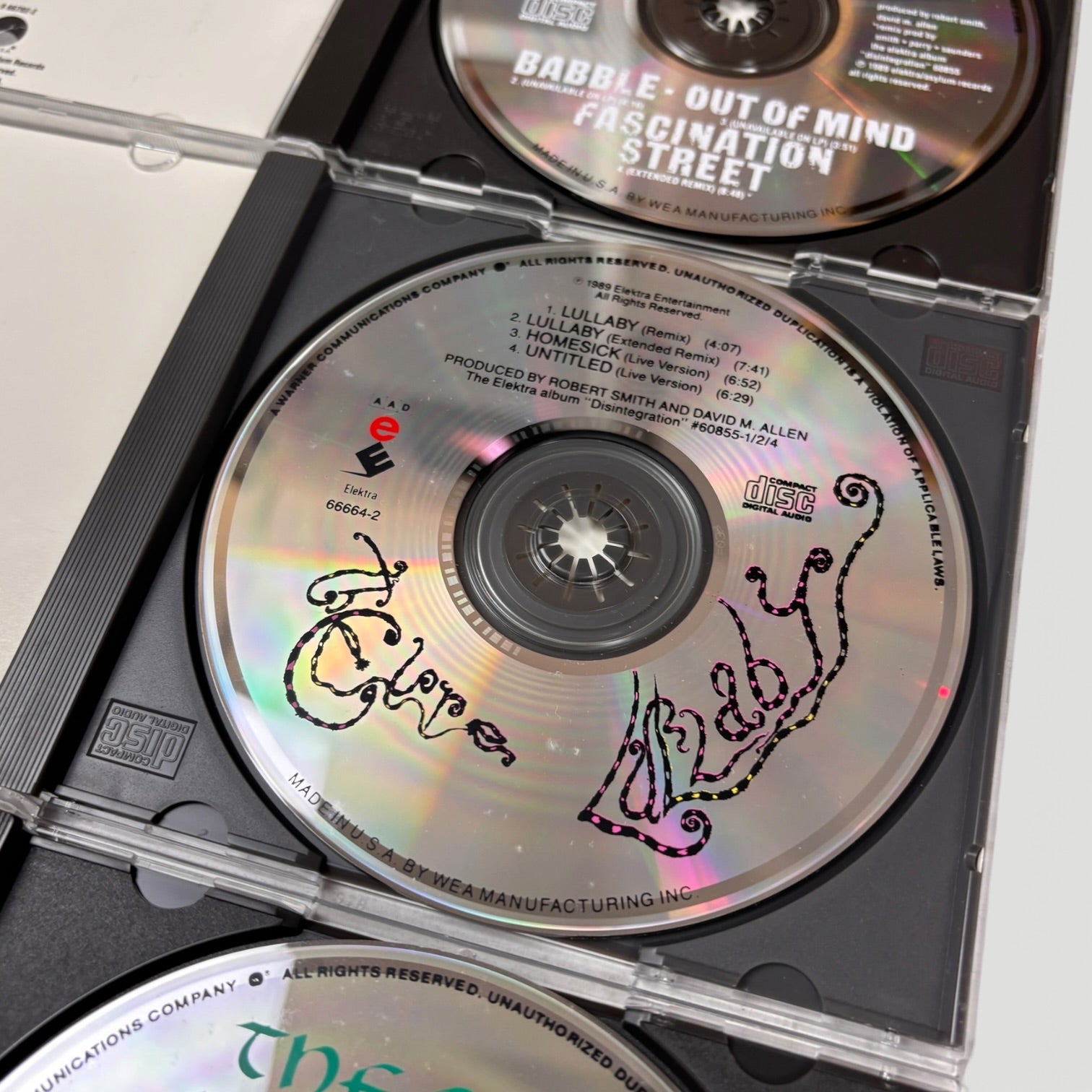 1990 The Cure Integration US 4CD+Poster Boxset