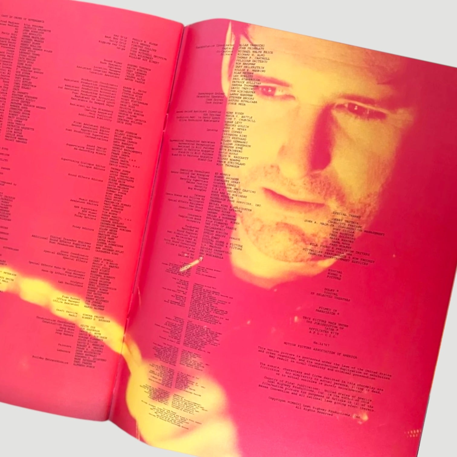 1997 Lost Highway Japanese Release Programme