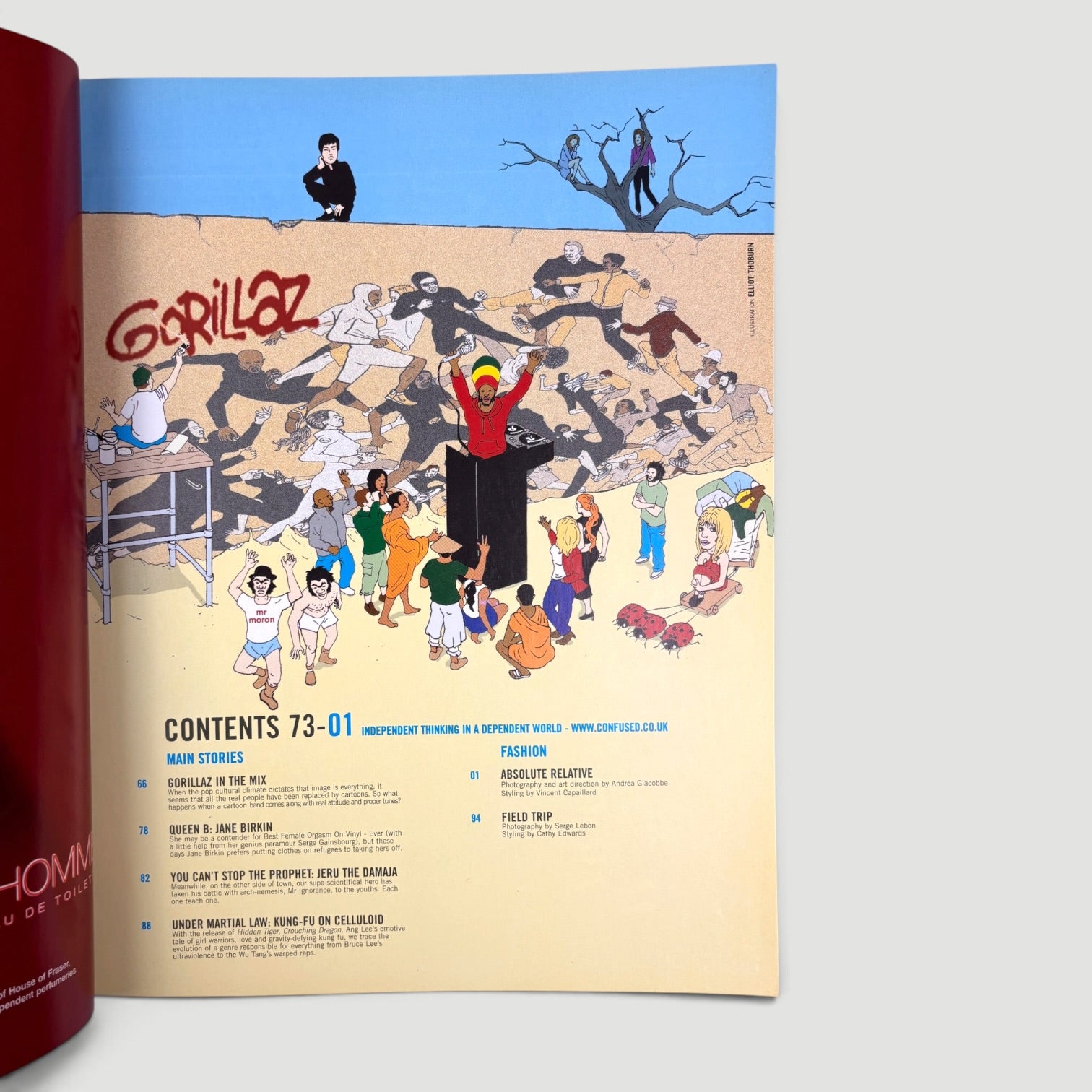2001 Dazed & Confused Gorillaz Cover Issue