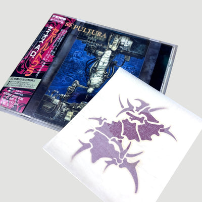 1993 Sepultura Chaos AD Japanese CD + Tattoo Sticker