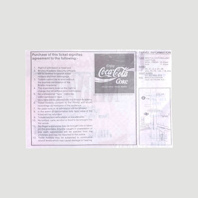 1994 Nirvana Brixton Academy Show Ticket (April 5th 1994)