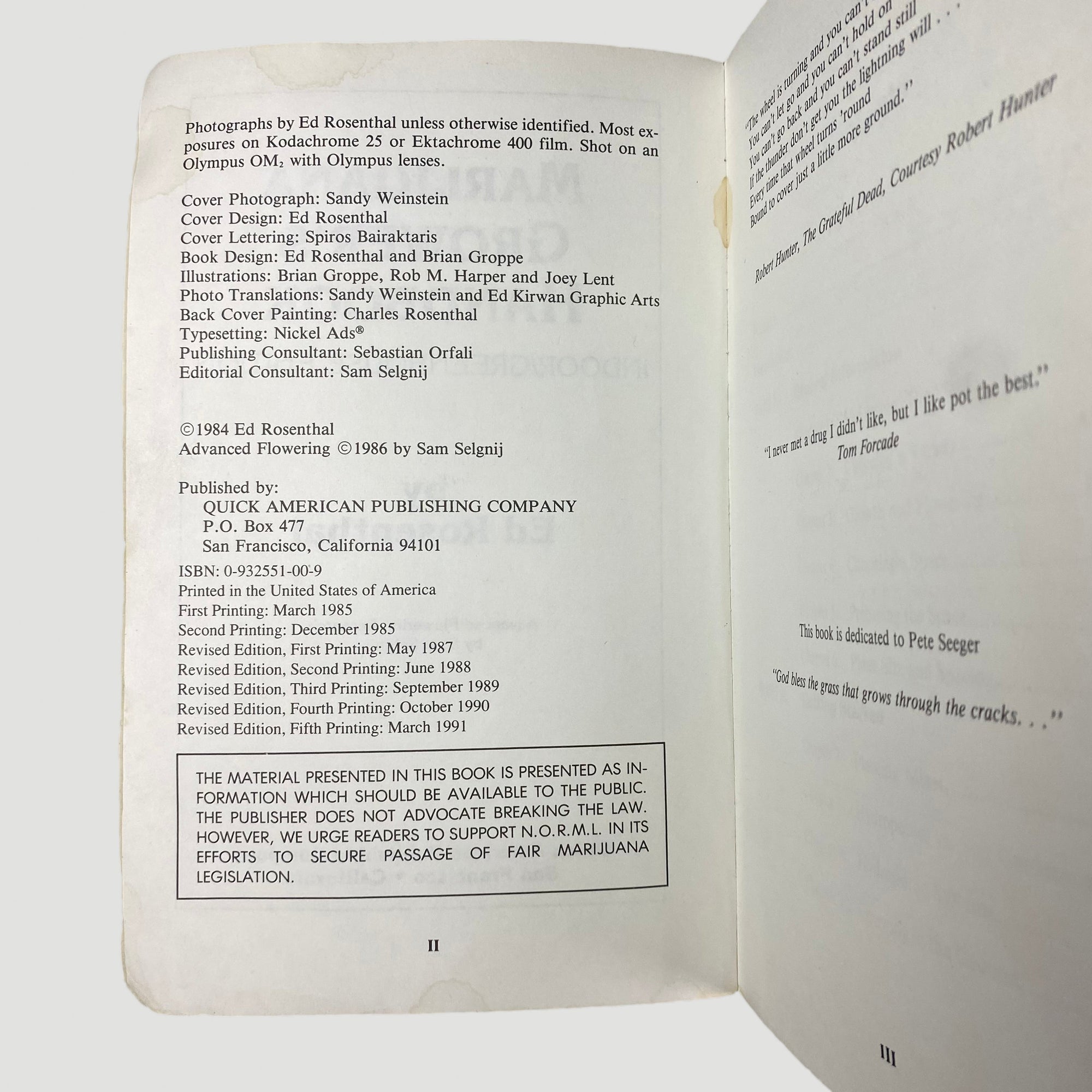 90's Marijuana Growers Handbook