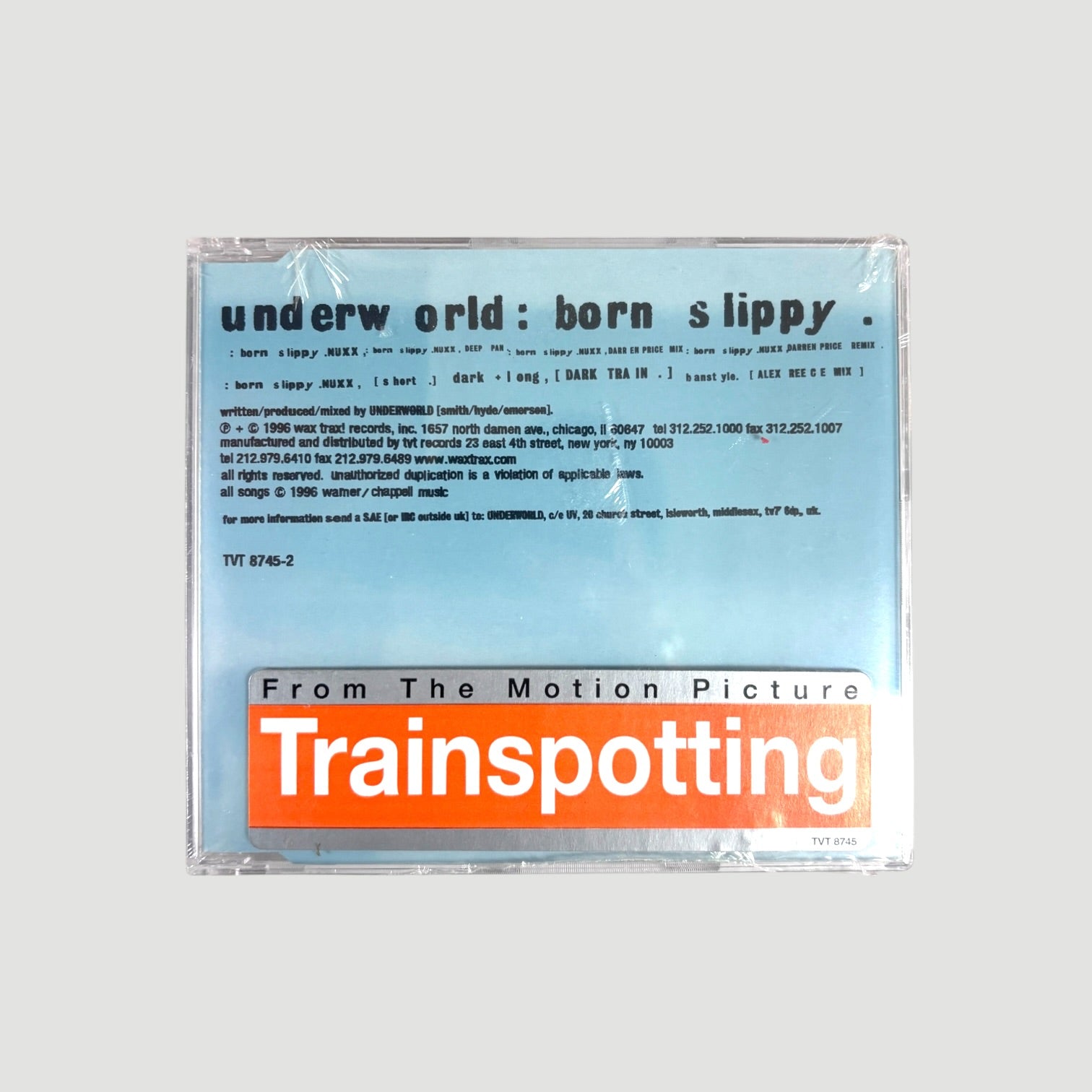 1996 Underworld Born Slippy US CD Single (Sealed)