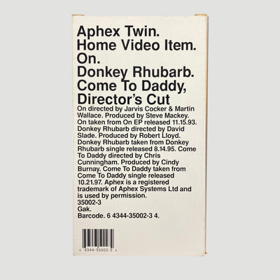 1999 Aphex Twin Come to Viddy VHS (Cardboard Case)