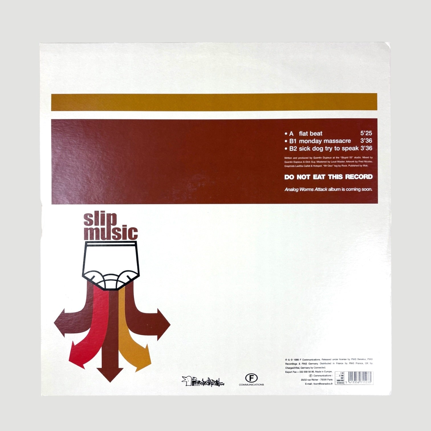1999 Mr. Oizo Flat Beat UK 12" Single