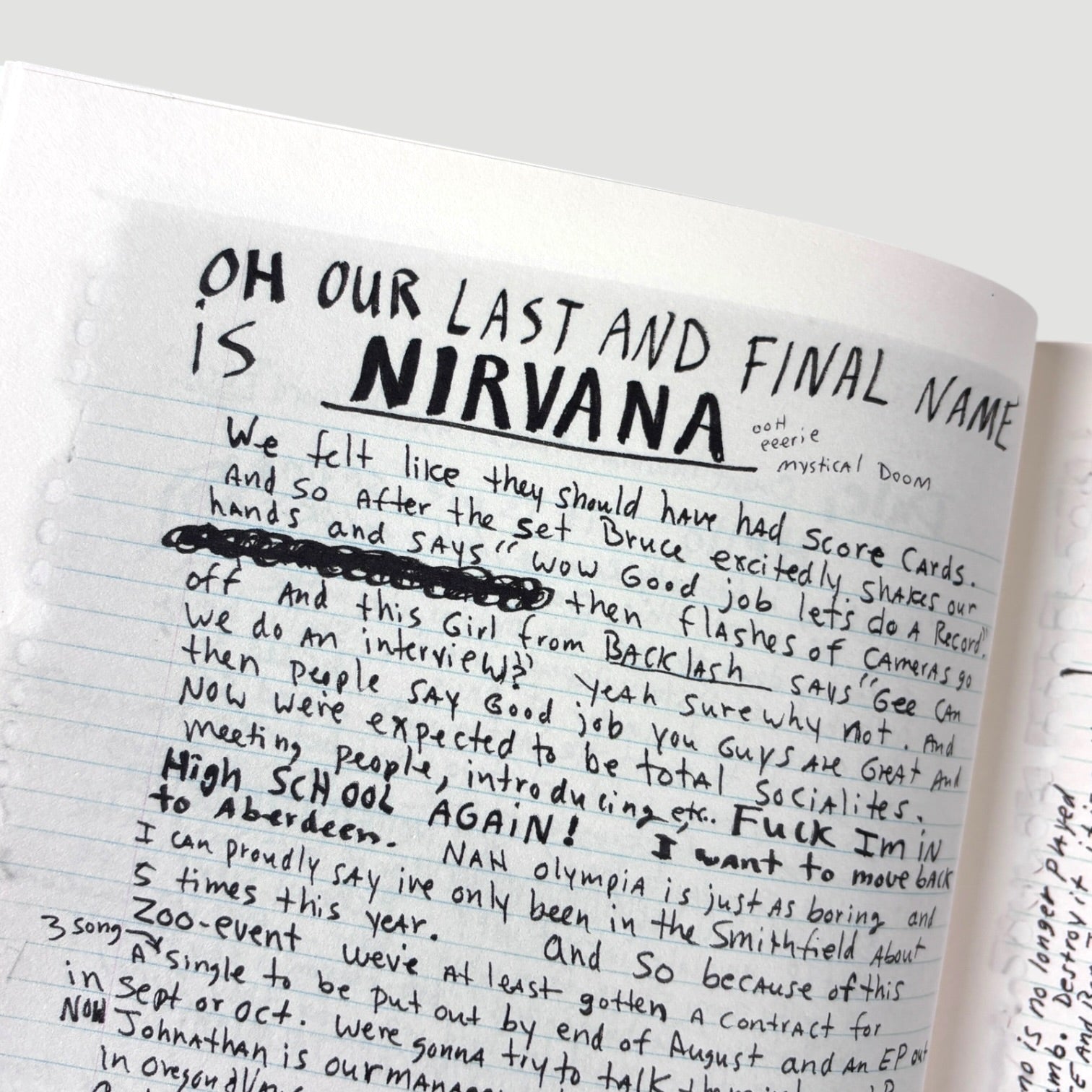 2002 Kurt Cobain Journals UK 1st Edition