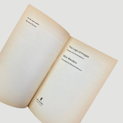 1992 Wim Wenders The Logic of Images