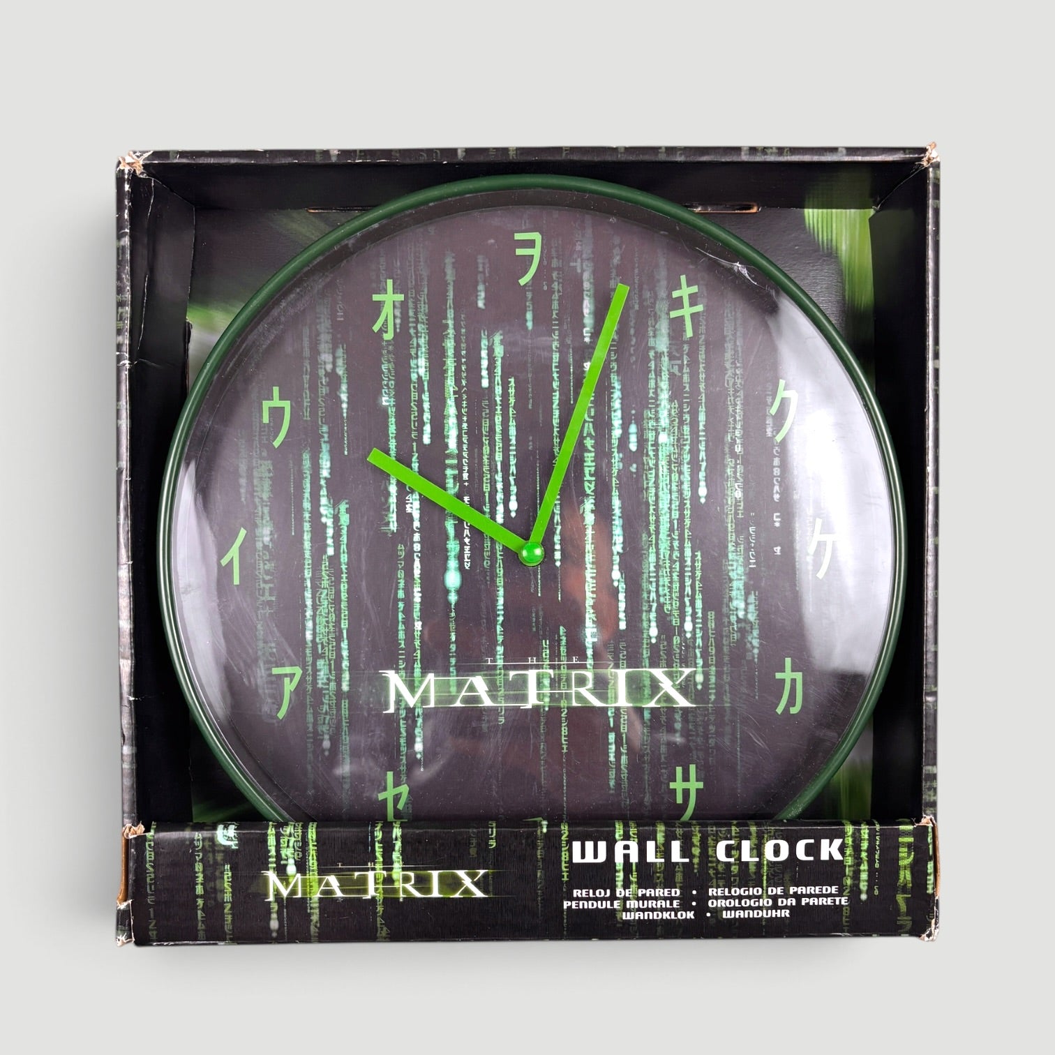 2003 The Matrix Reloaded Wall Clock (Boxed)