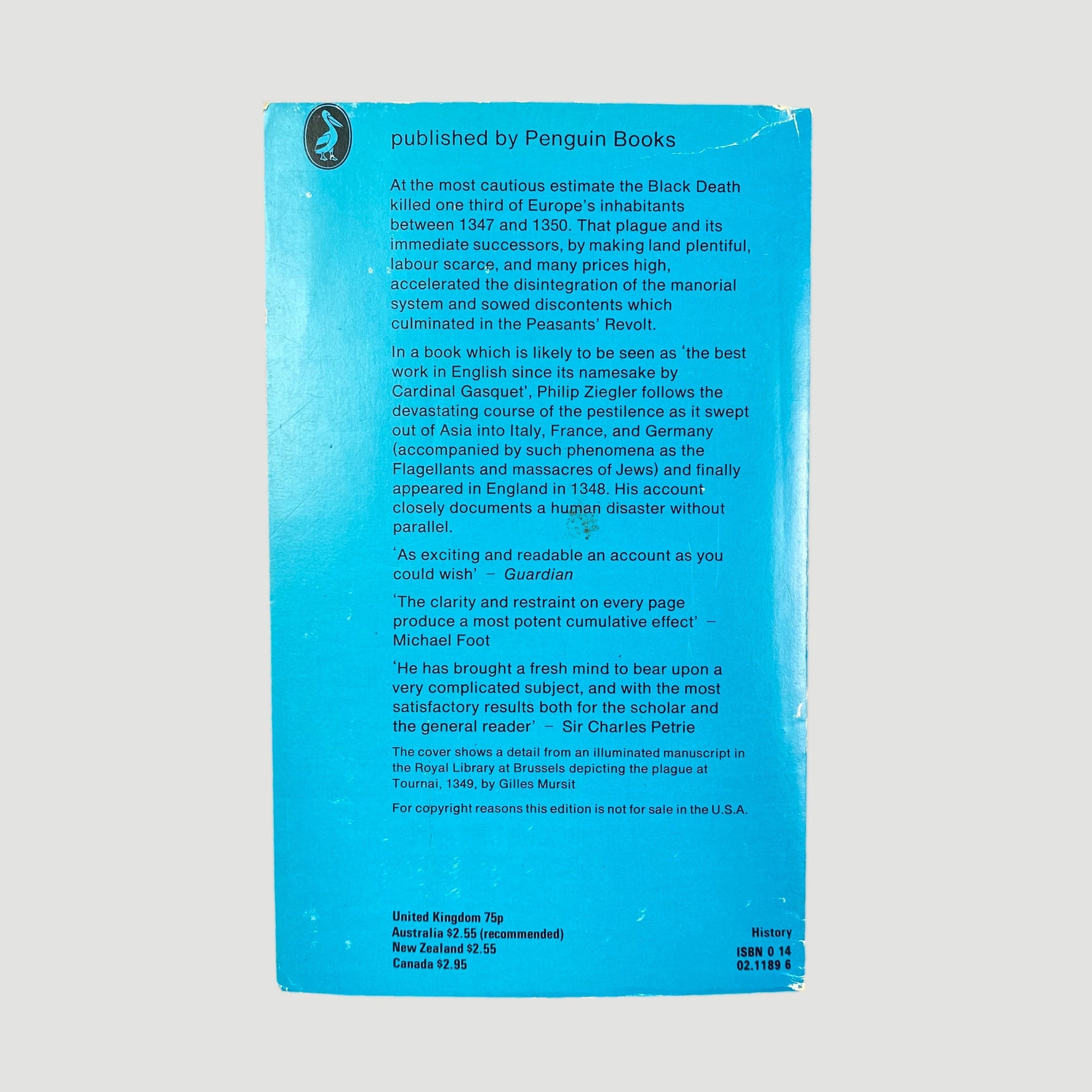 1969 'The Black Death' Pelican