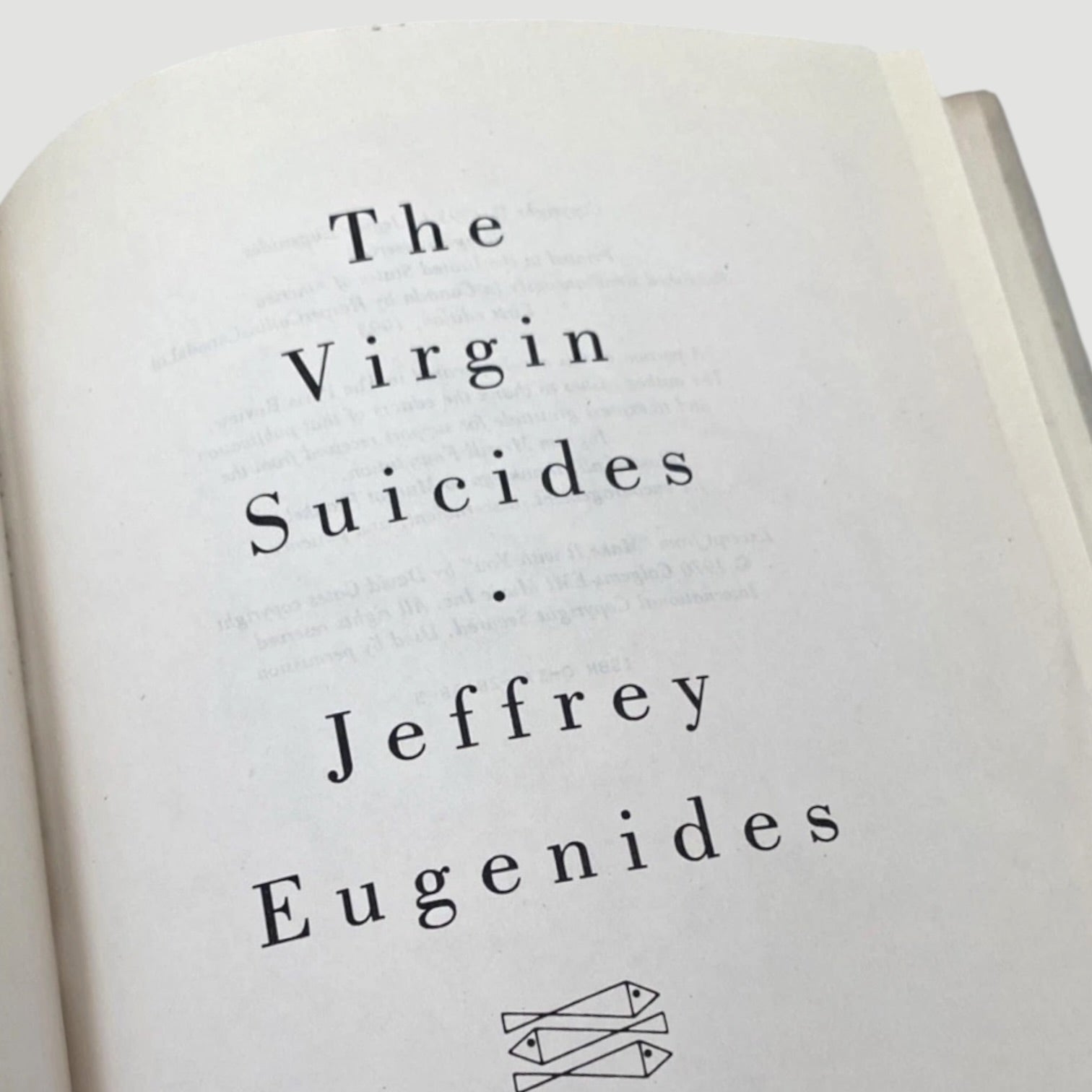 1993 The Virgin Suicides by Jeffrey Eugenides US 1st Edition (Hardback)