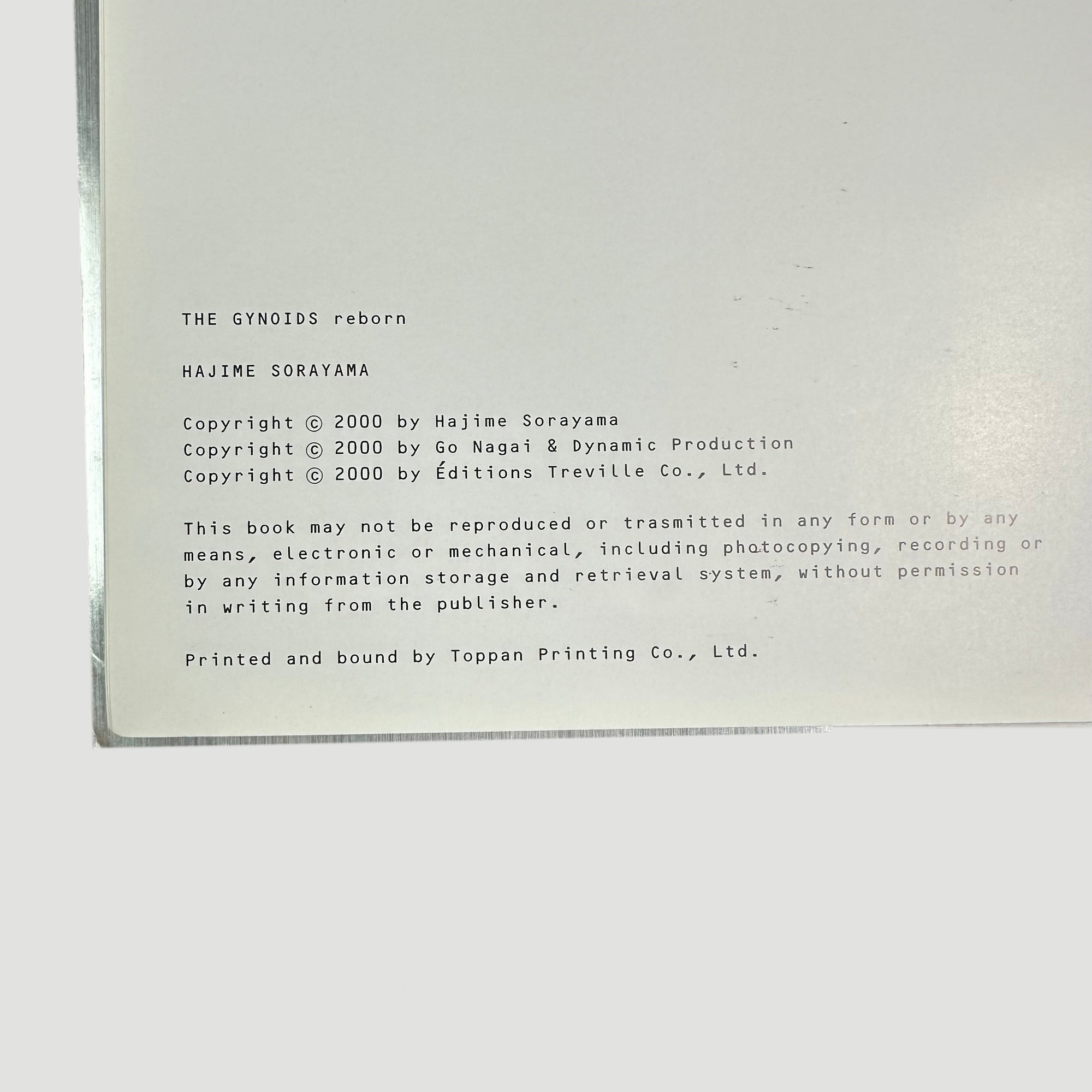 2000 Hajime Sorayama Gynoids Reborn