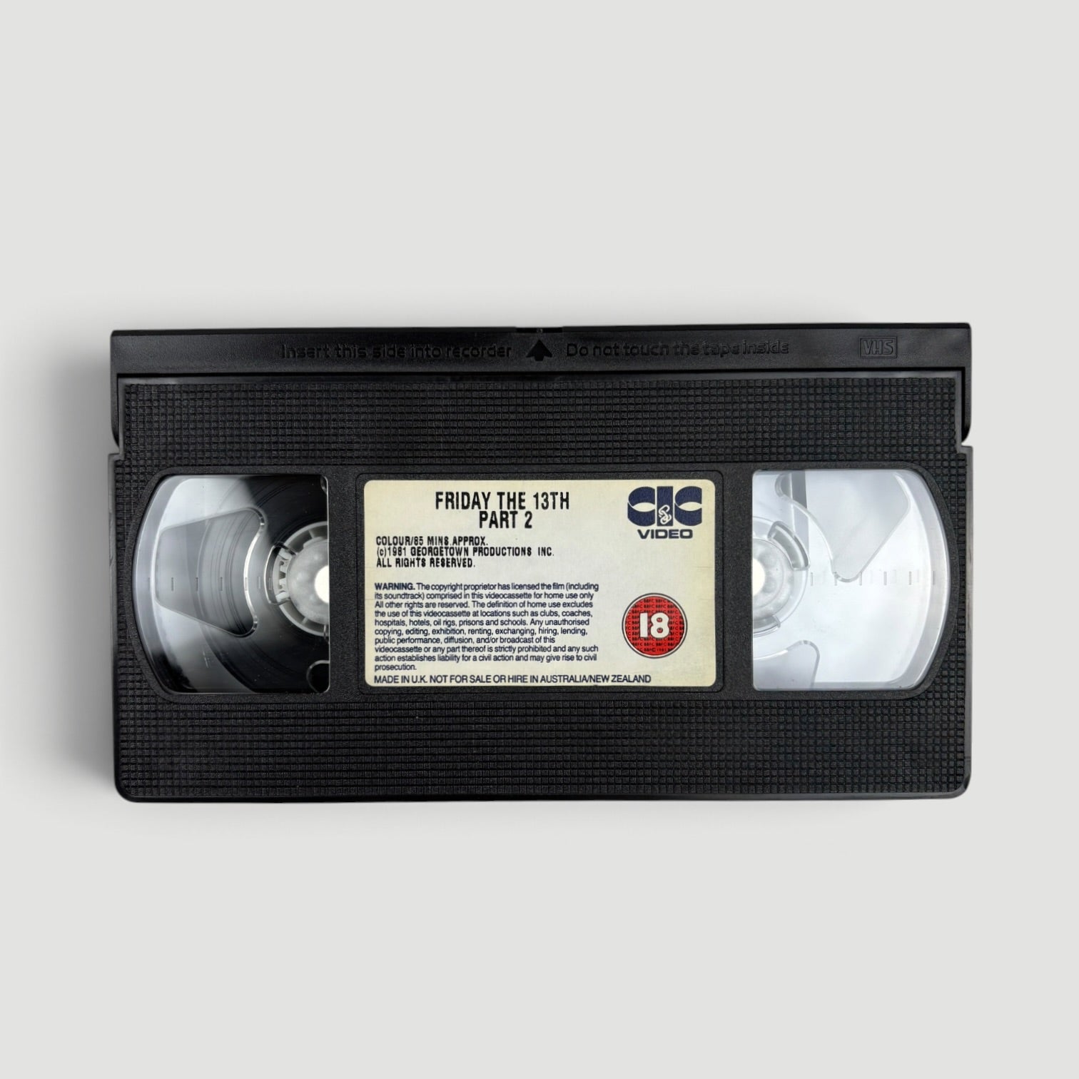 80's Friday the 13th Part II UK VHS