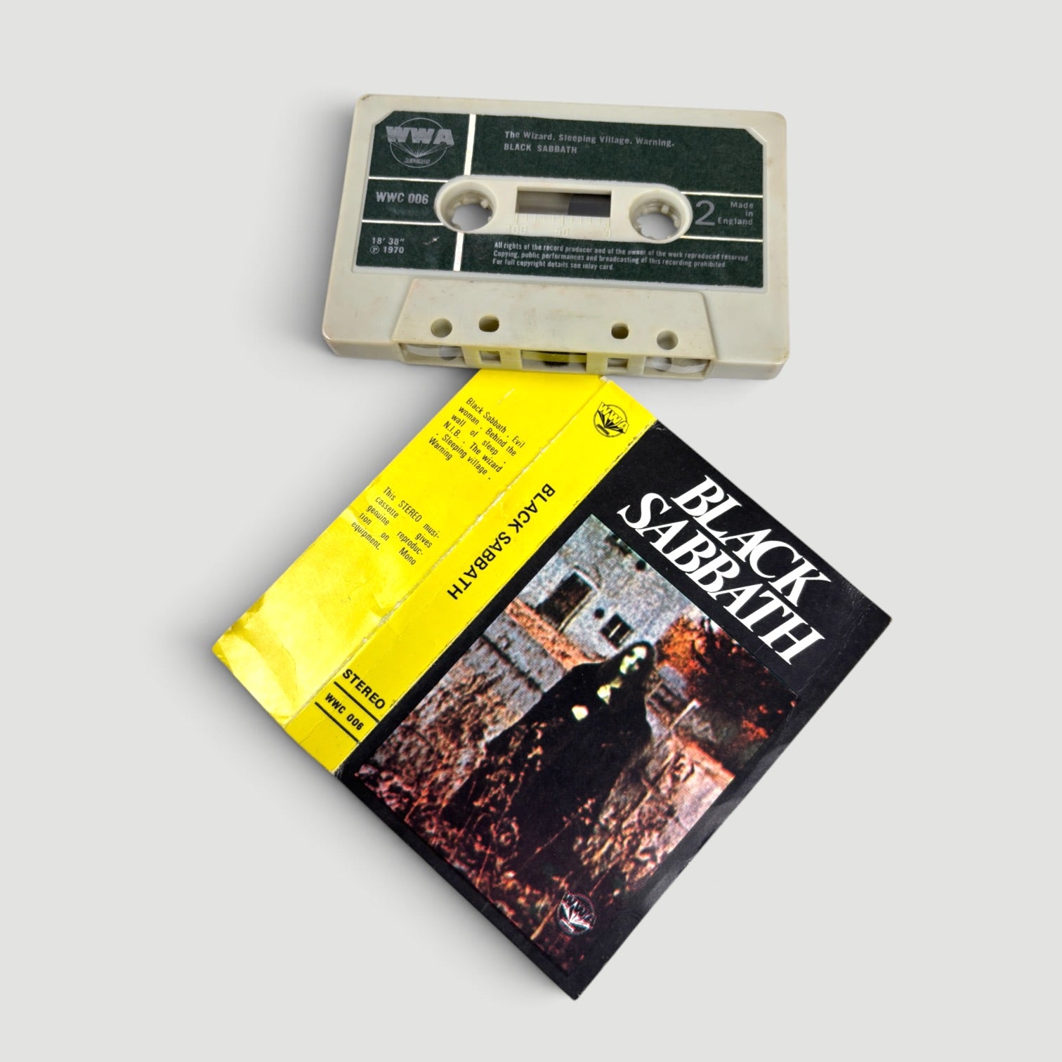 1973 Black Sabbath Black Sabbath 1st Issue UK Cassette