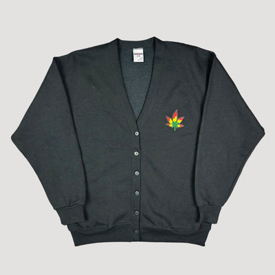 90's Weed Button Up Cardigan