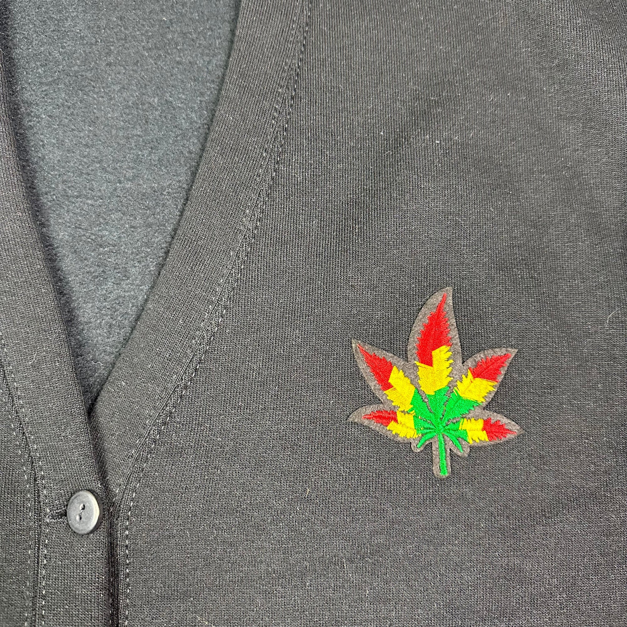 90's Weed Button Up Cardigan