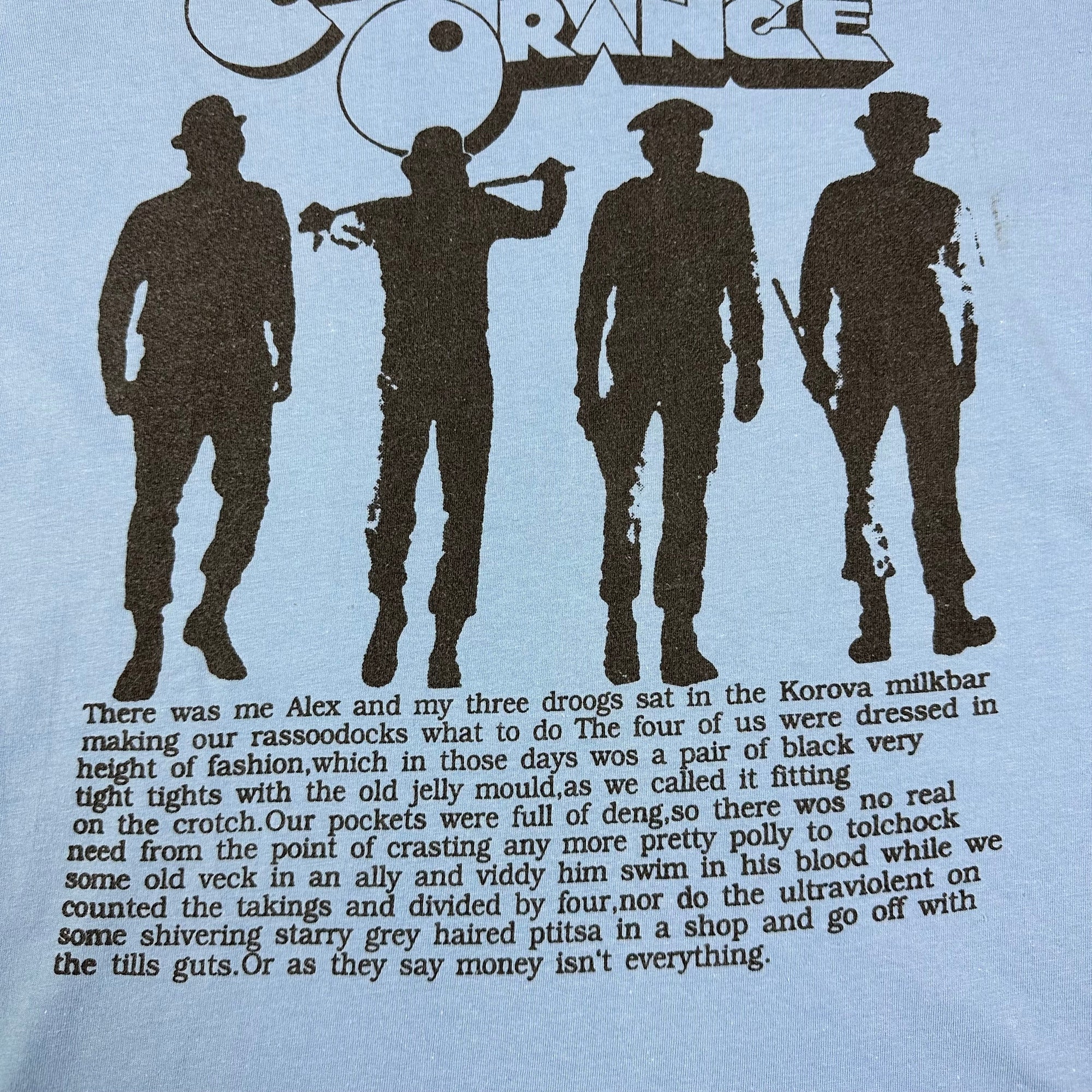 90’s Clockwork Orange Sky Blue T-Shirt