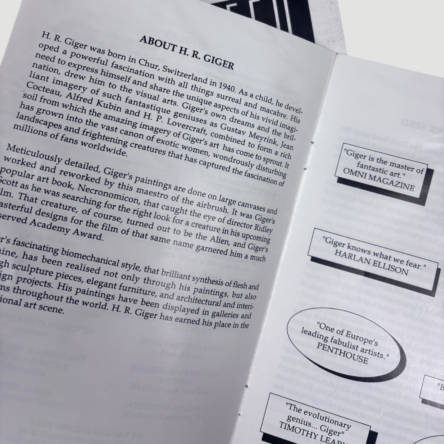 1992 H.R. Giger Dark Seed Amiga Game