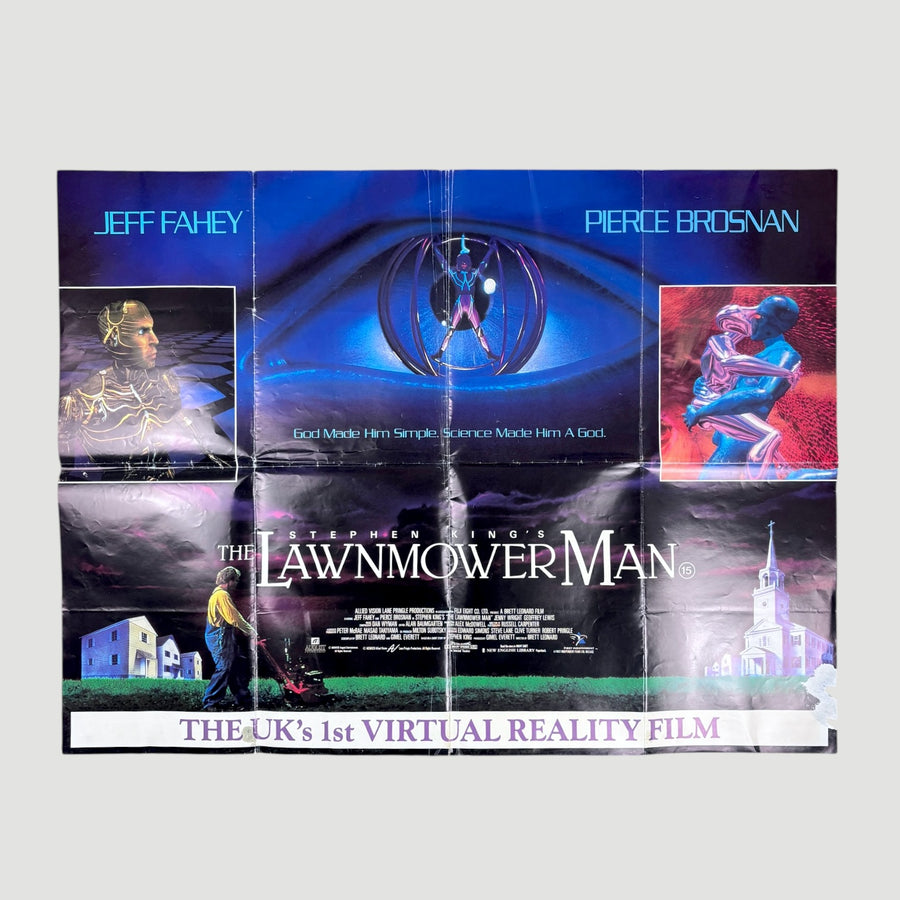 1992 The Lawnmower Man UK Quad Poster
