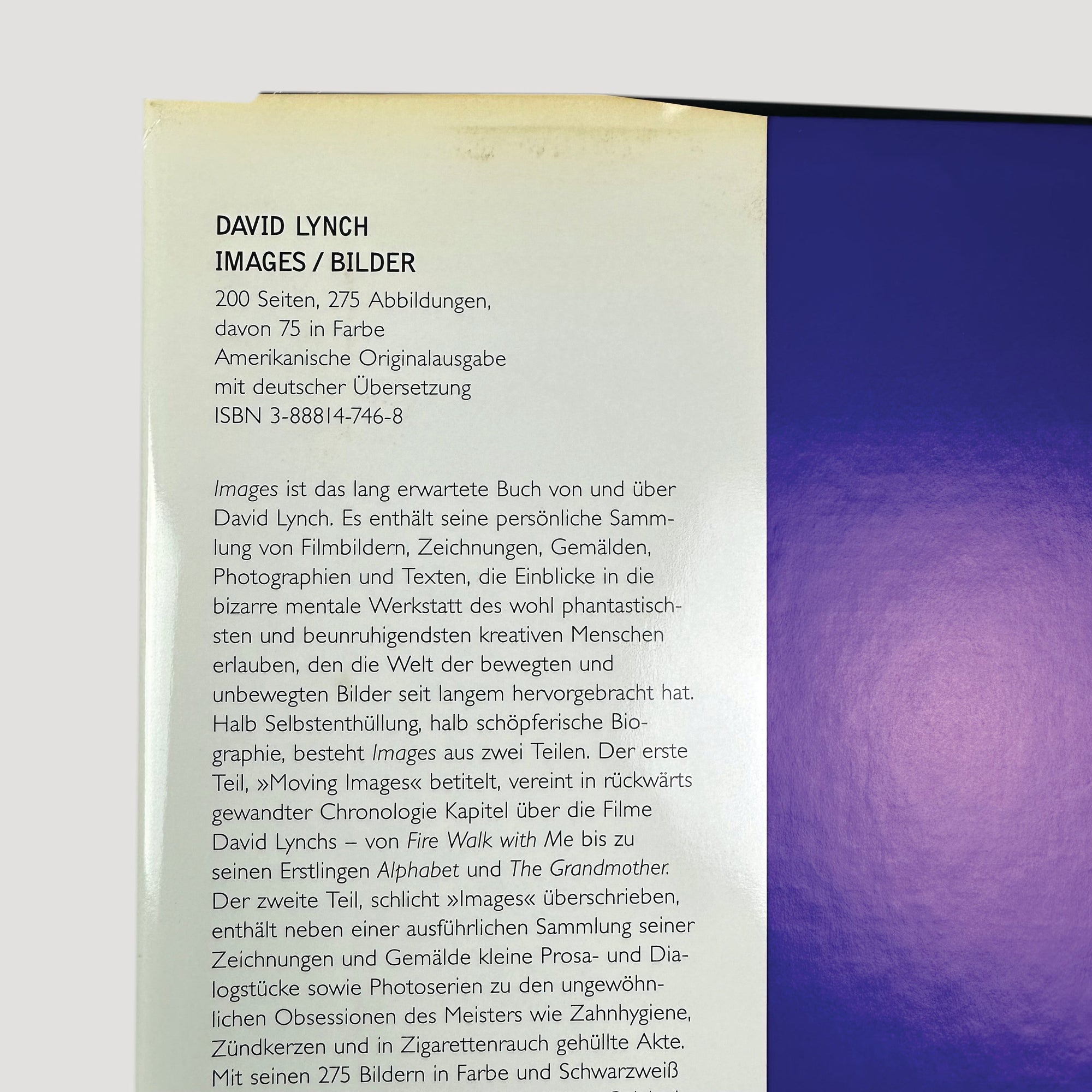 1994 David Lynch 'Images' (1st German Edition)