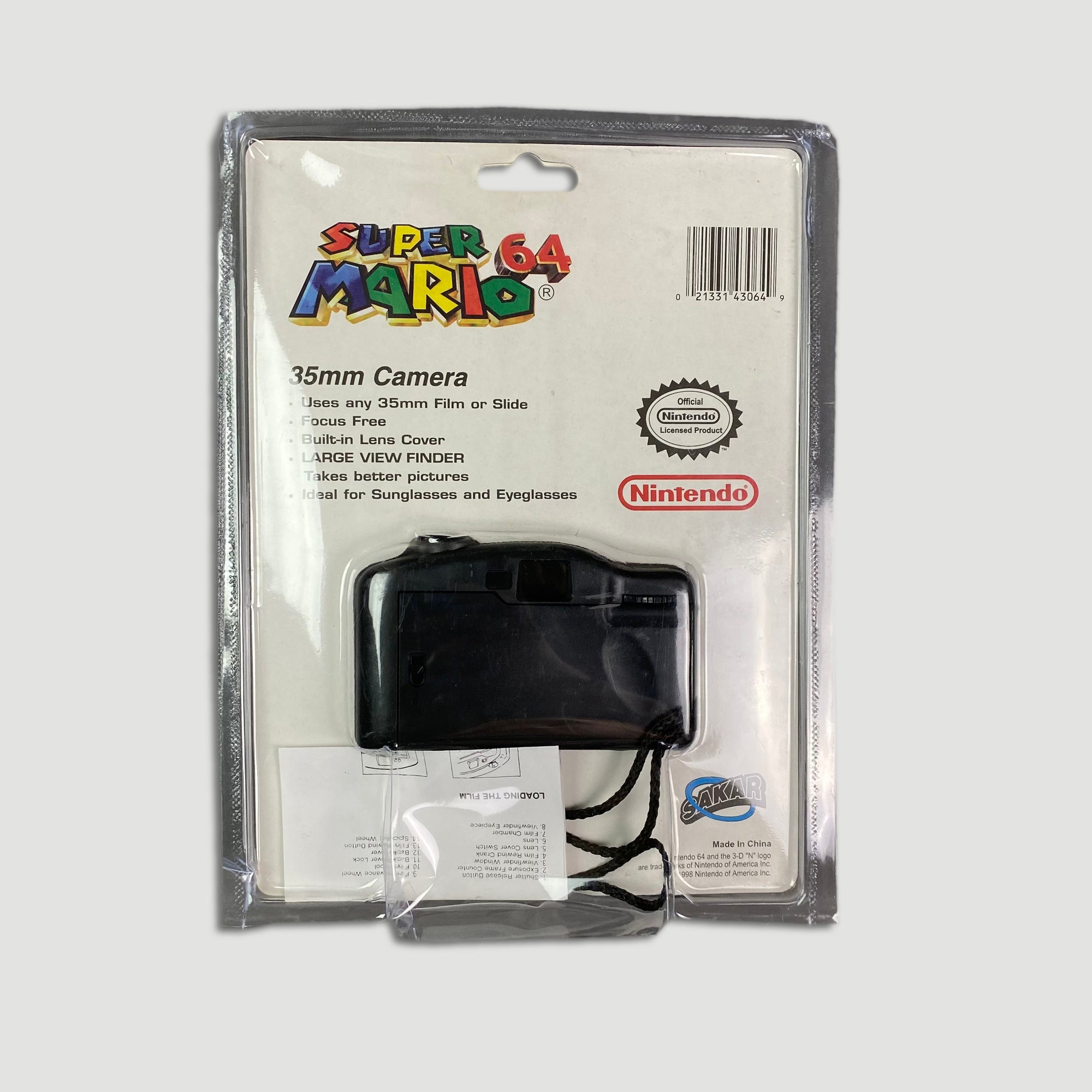 1998 N64 Super Mario 35mm Camera (Boxed)