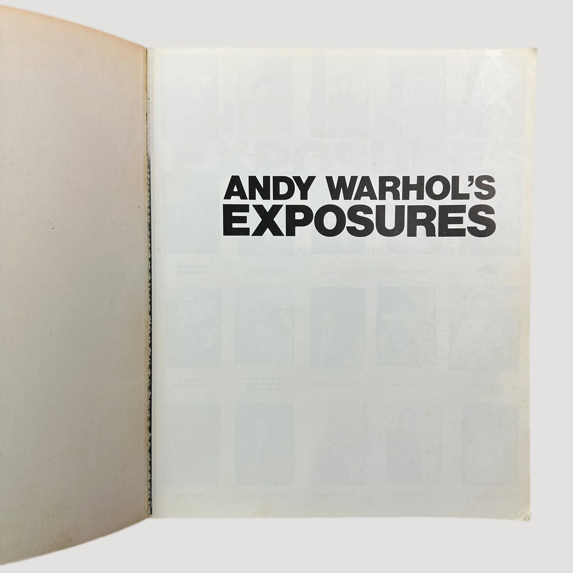 1980 Andy Warhol Exposures US Edition