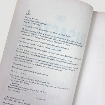 2013 The Disaster Artist US 1st Edition Hardback