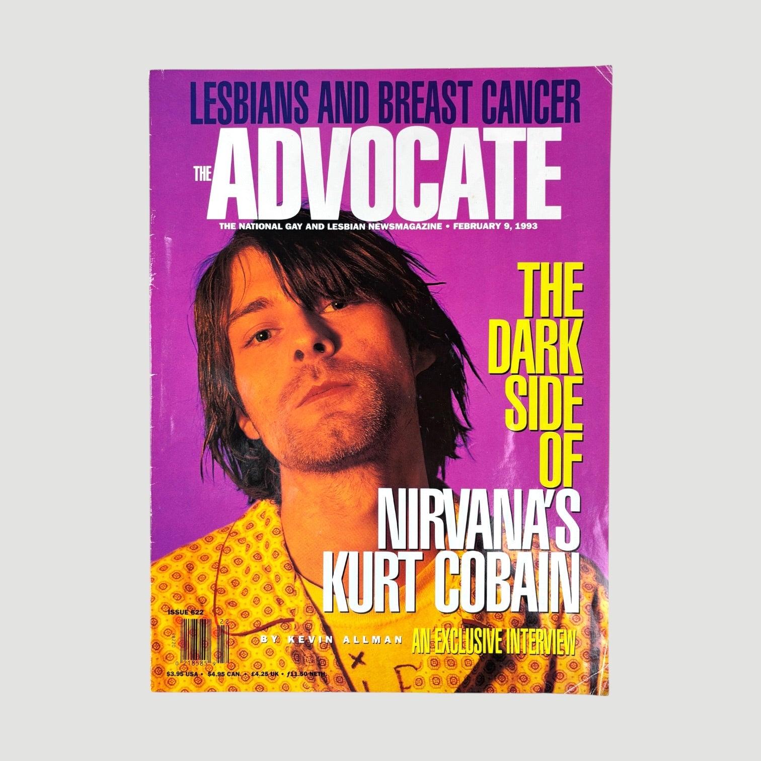 1993 The Advocate Kurt Cobain Cover Issue