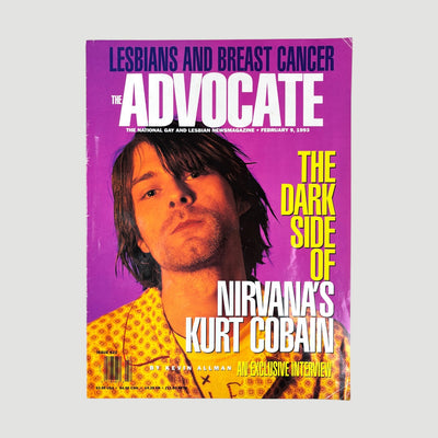 1993 The Advocate Kurt Cobain Cover Issue