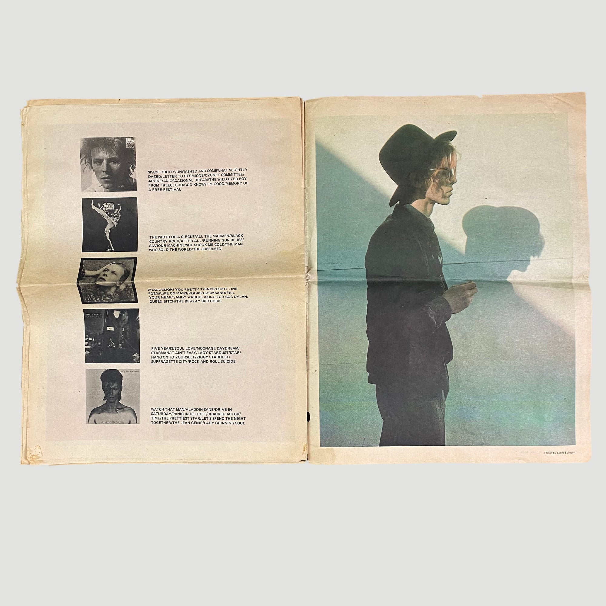 1976 David Bowie Isolar Tour Programme