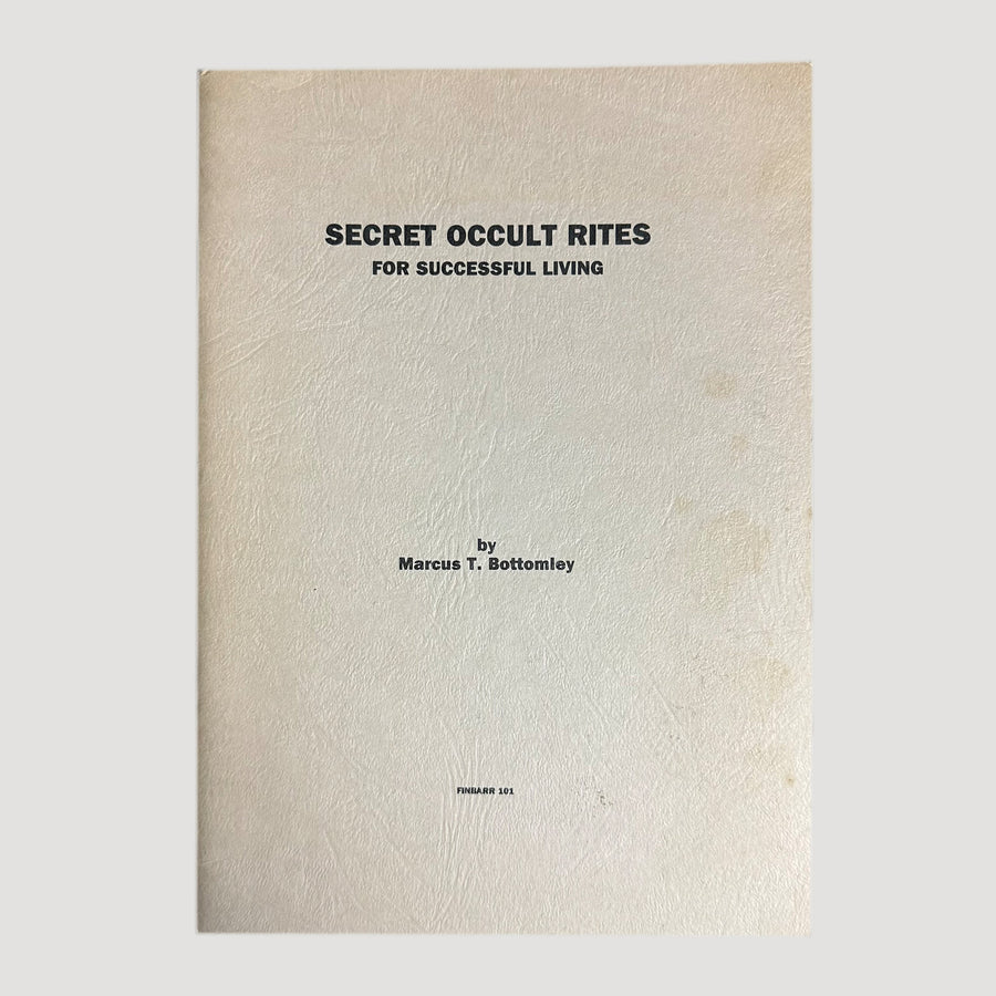 1986 Secret Occult Rights for Successful Living