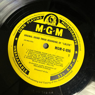 1962 Lolita OST LP
