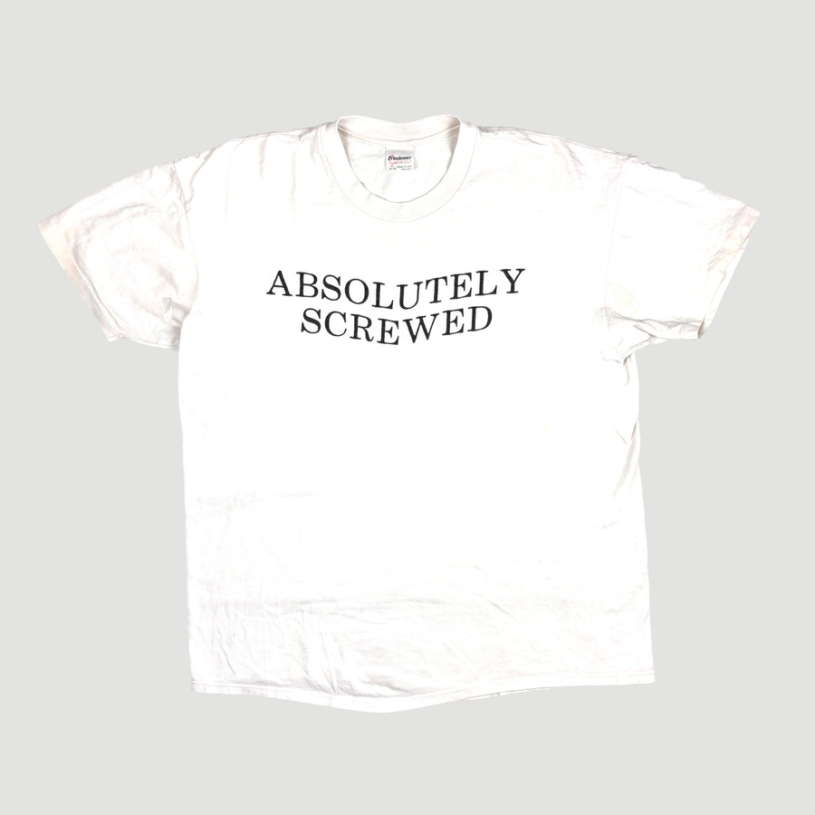 90's Absolutley Screwed Absolut T-Shirt