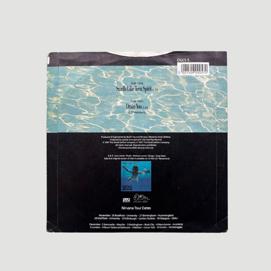1991 Nirvana Smells Like Teen Spirit UK 7" Single
