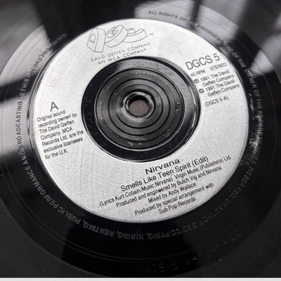 1991 Nirvana Smells Like Teen Spirit UK 7" Single