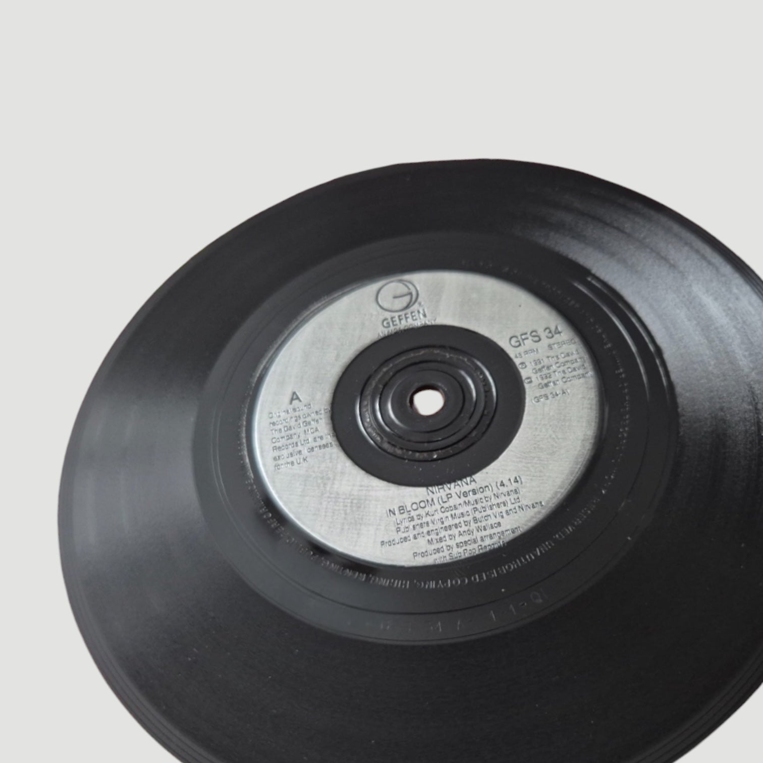 1992 Nirvana In Bloom 7" UK Single