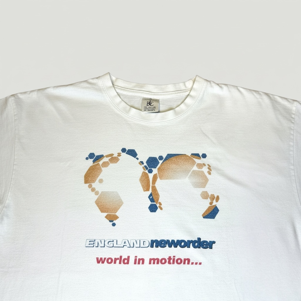 1990 New Order World in Motion T-Shirt
