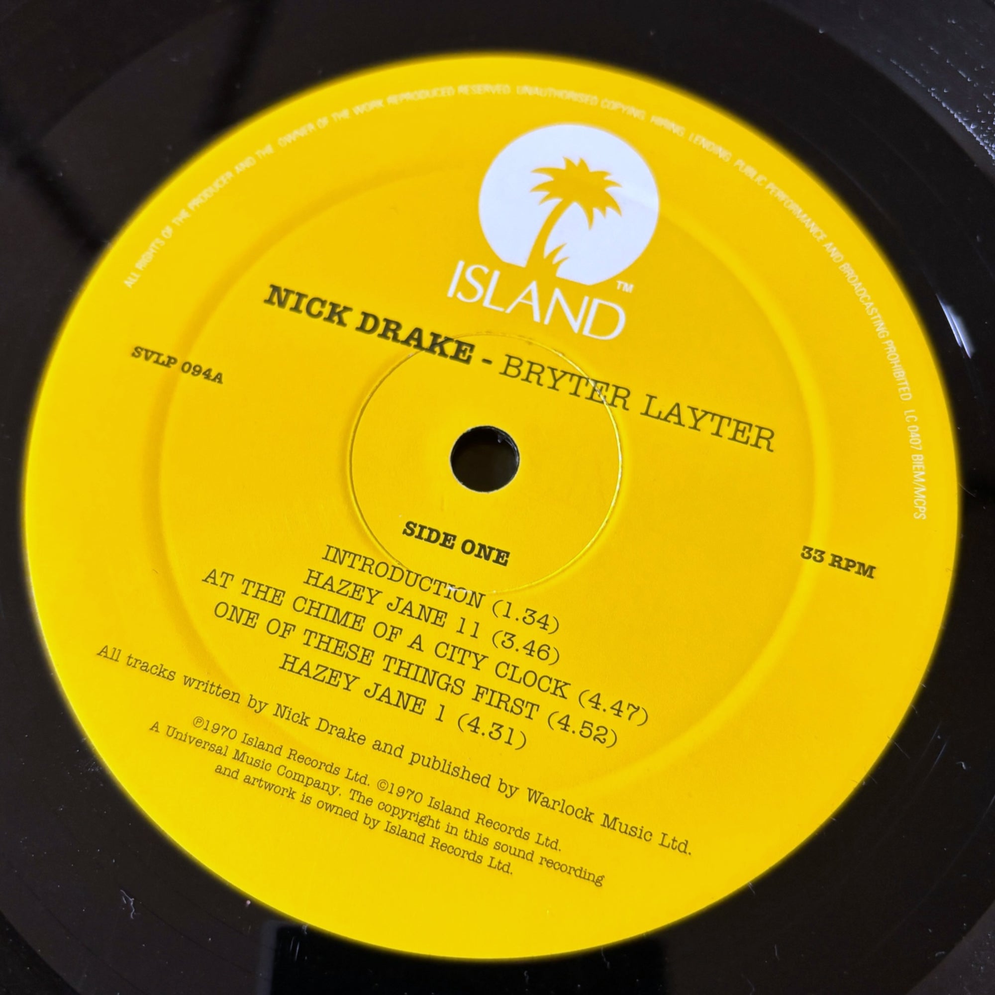 2009 Nick Drake Bryter Later UK Vinyl