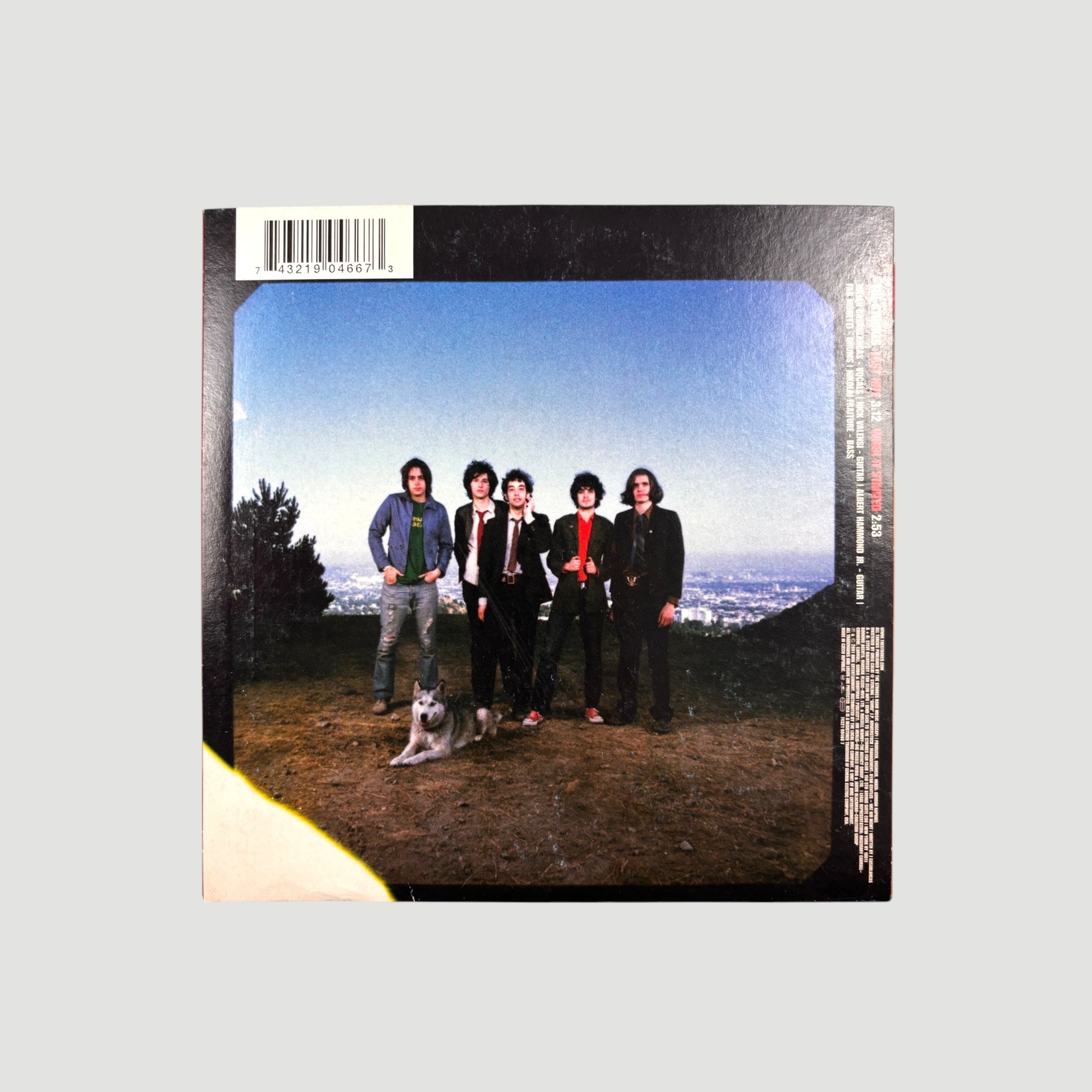2001 The Strokes Last Nite UK 7" Single (Red)
