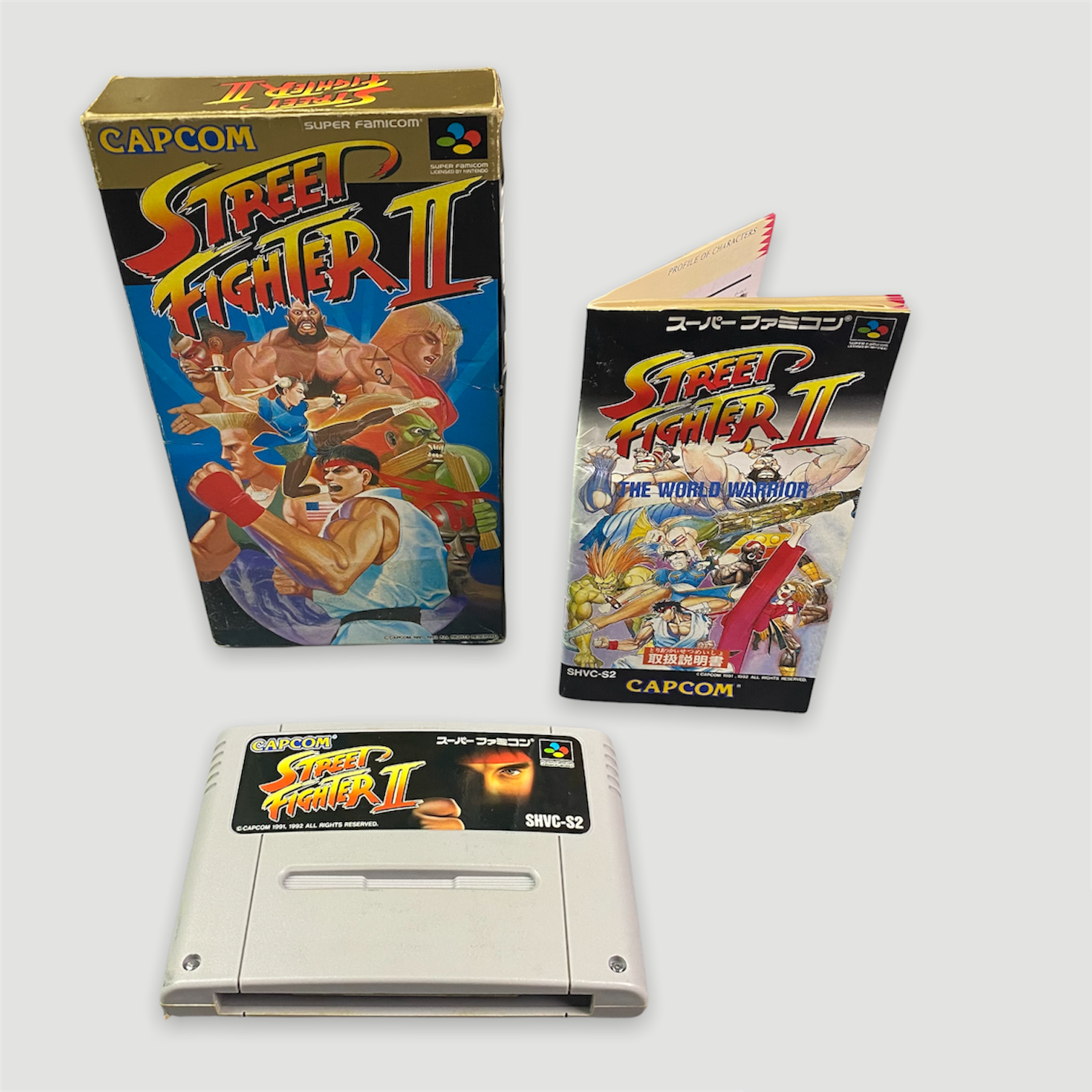 1992 Capcom Street Fighter II Super Famicom Game