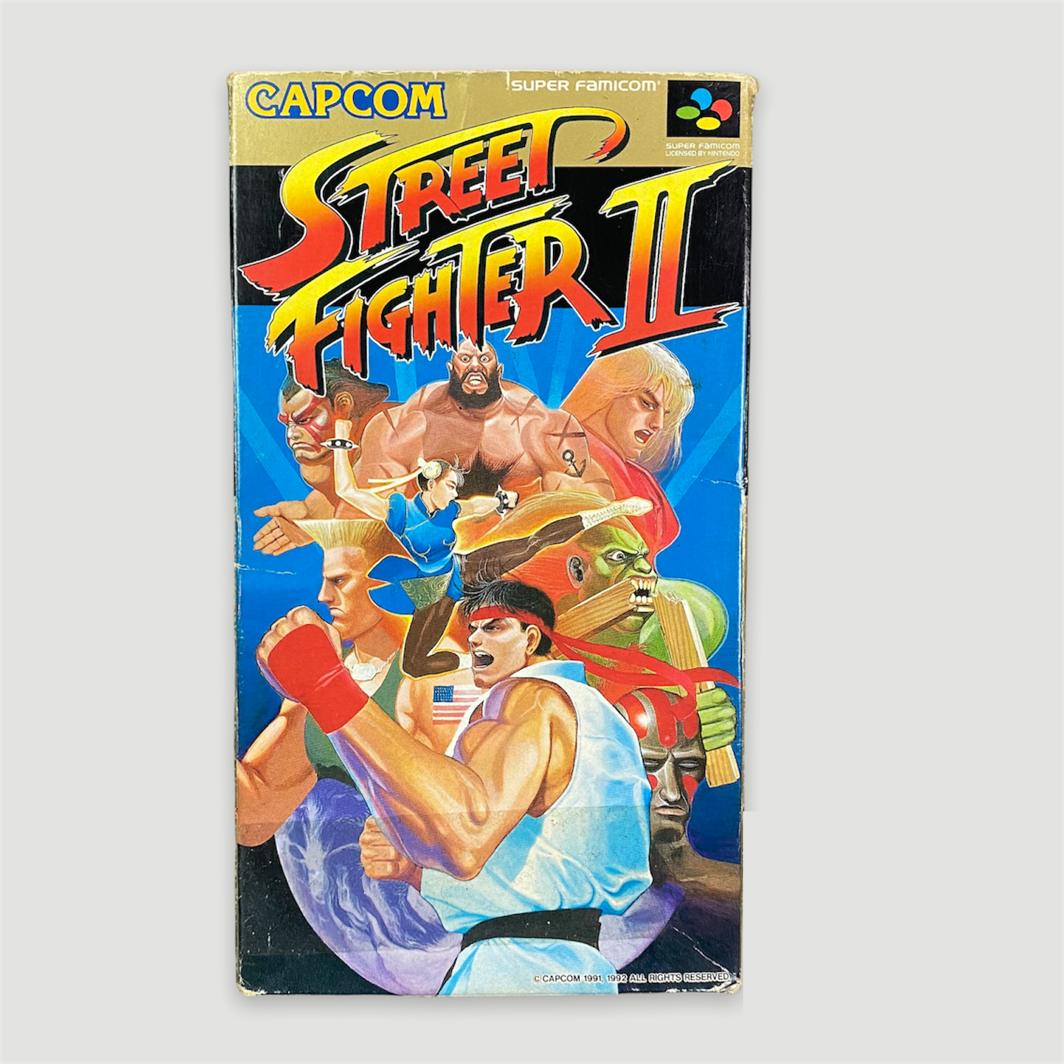 1992 Capcom Street Fighter II Super Famicom Game