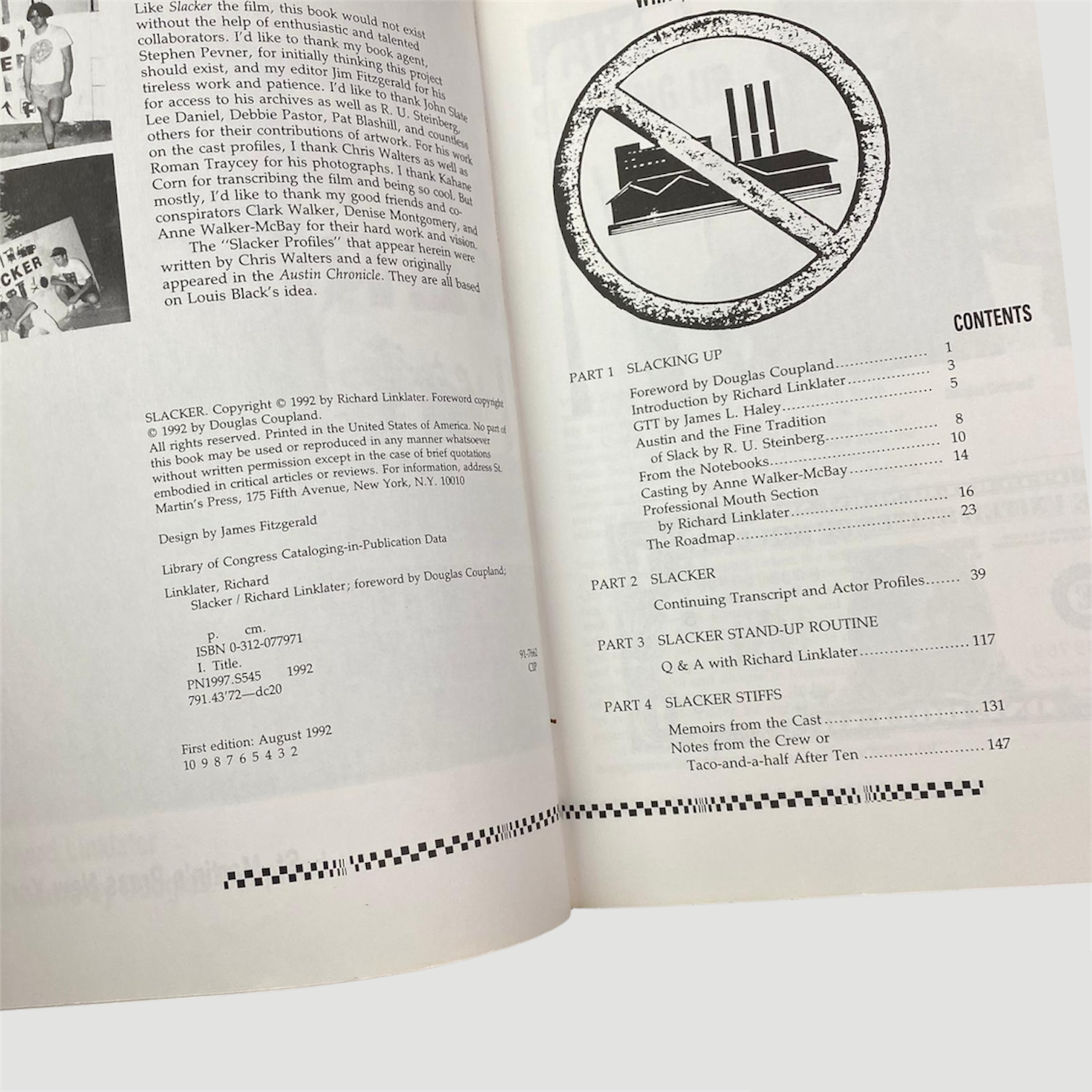 1992 Richard Linklater 'Slacker' Book