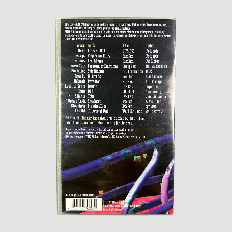 1993 3 Lux-3 A Journey Through Ambience VHS Feat. The Orb/Aphex Twin
