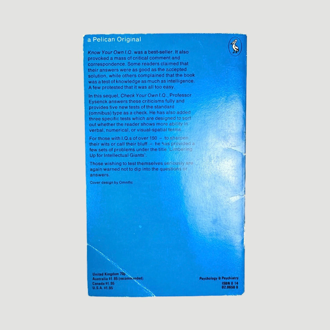 70's Check Your Own I.Q. Pelican