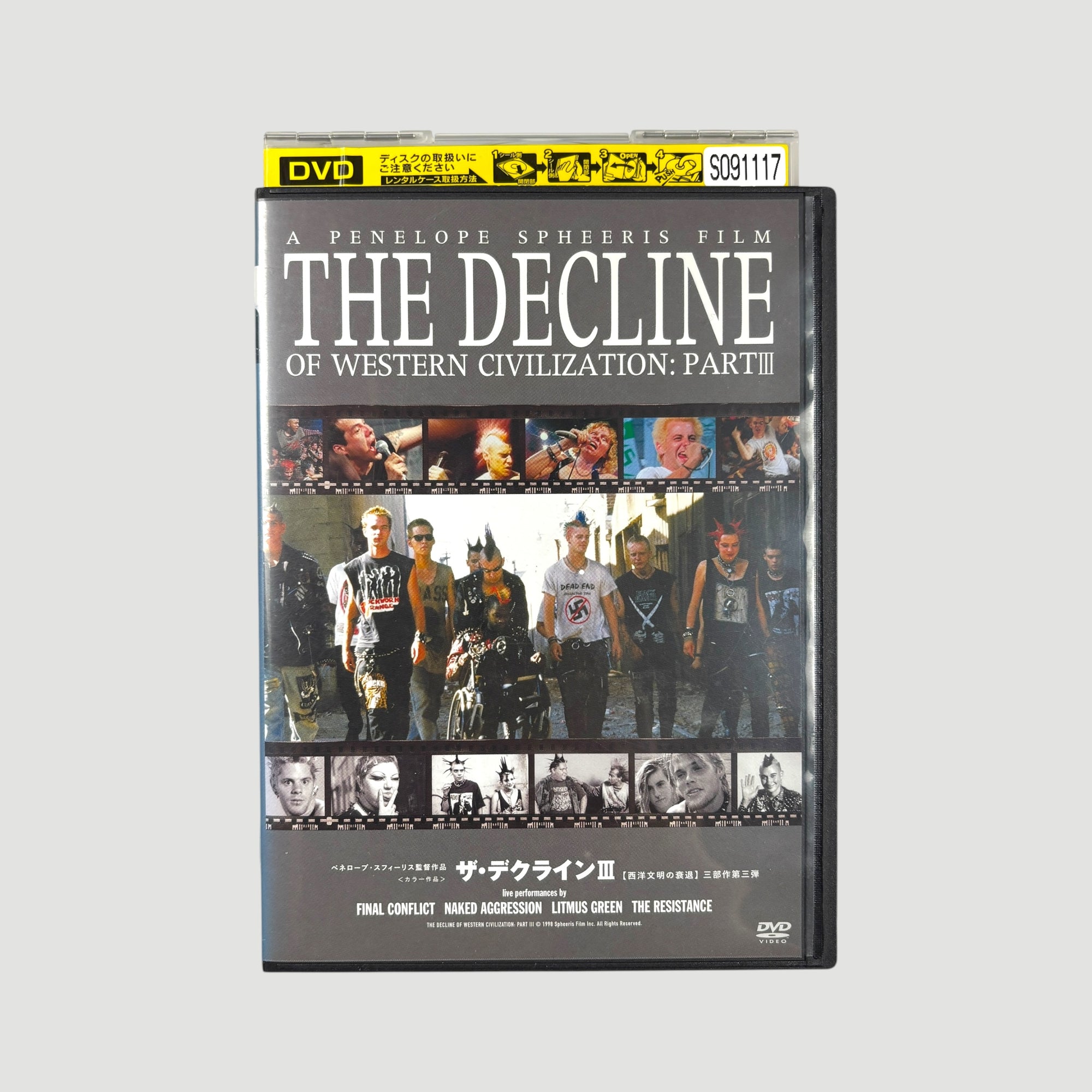 00's The Decline of Western Civilisation III Japanese DVD