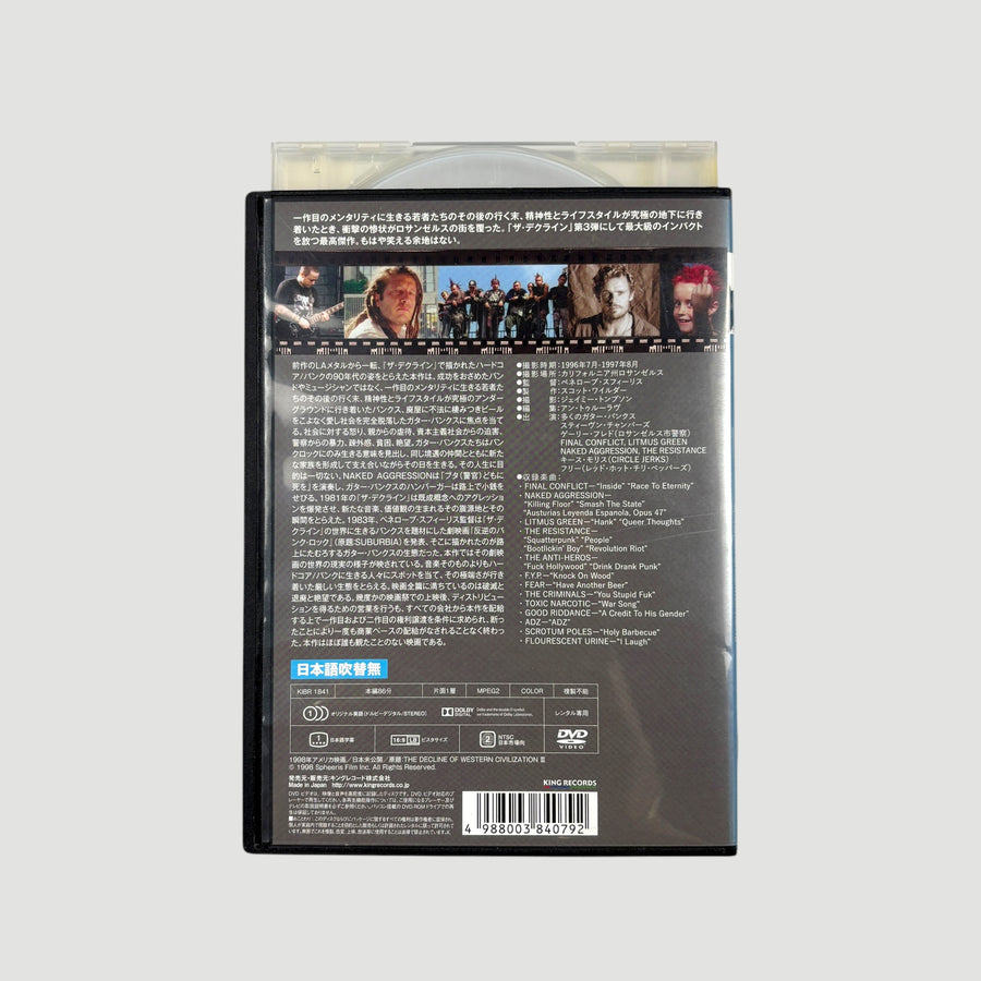 00's The Decline of Western Civilisation III Japanese DVD